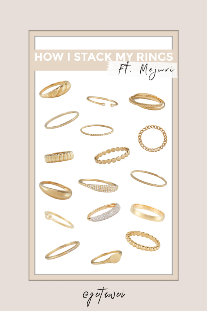 How I Stack Rings getawei