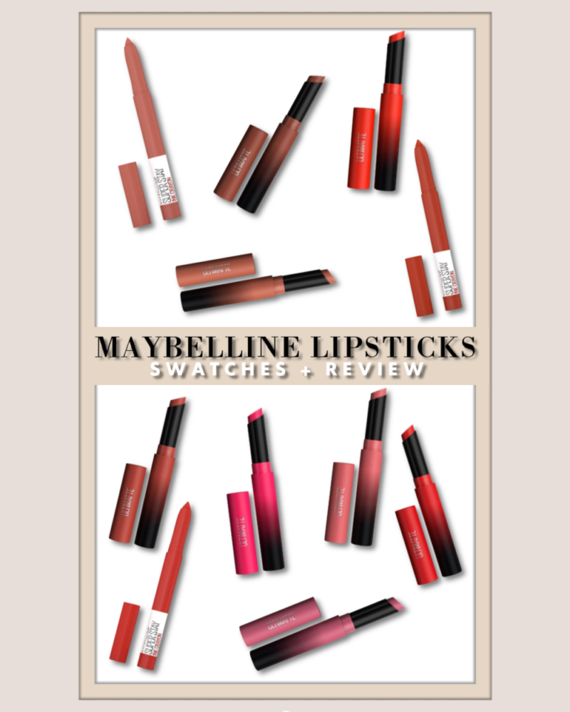 Maybelline Lipstick Swatches getawei